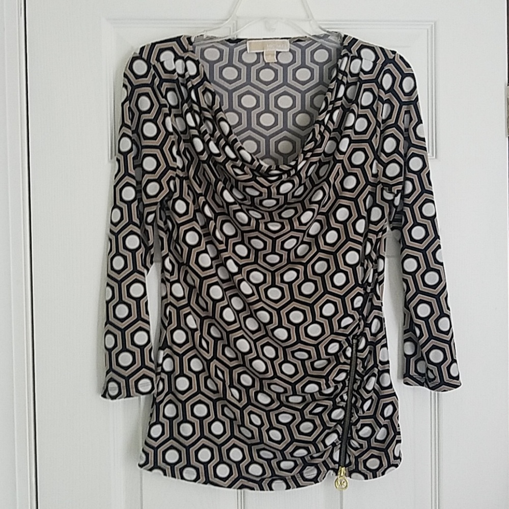 Michael Kors geometric print top size S